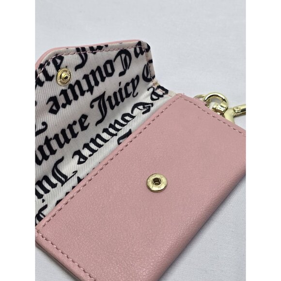 Juicy Couture Mini Clip On Coin Pouch Keychain- Pink - Picture 4 of 8